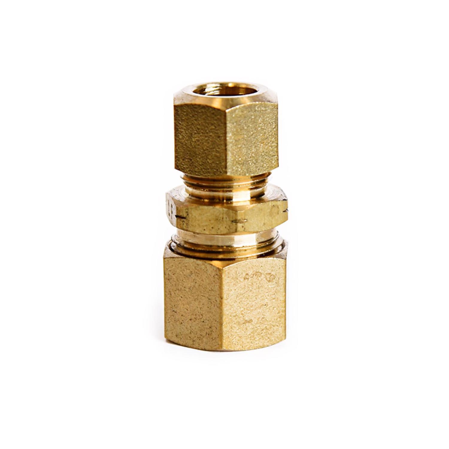ATC 1/2 in. Compression 3/8 in. D Male Compression Yellow Brass Reducing Union