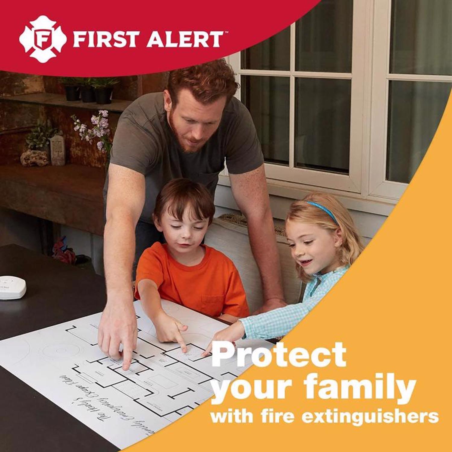First Alert 2 lb Fire Extinguisher For Kitchen OSHA/US Coast Guard Agency Approval