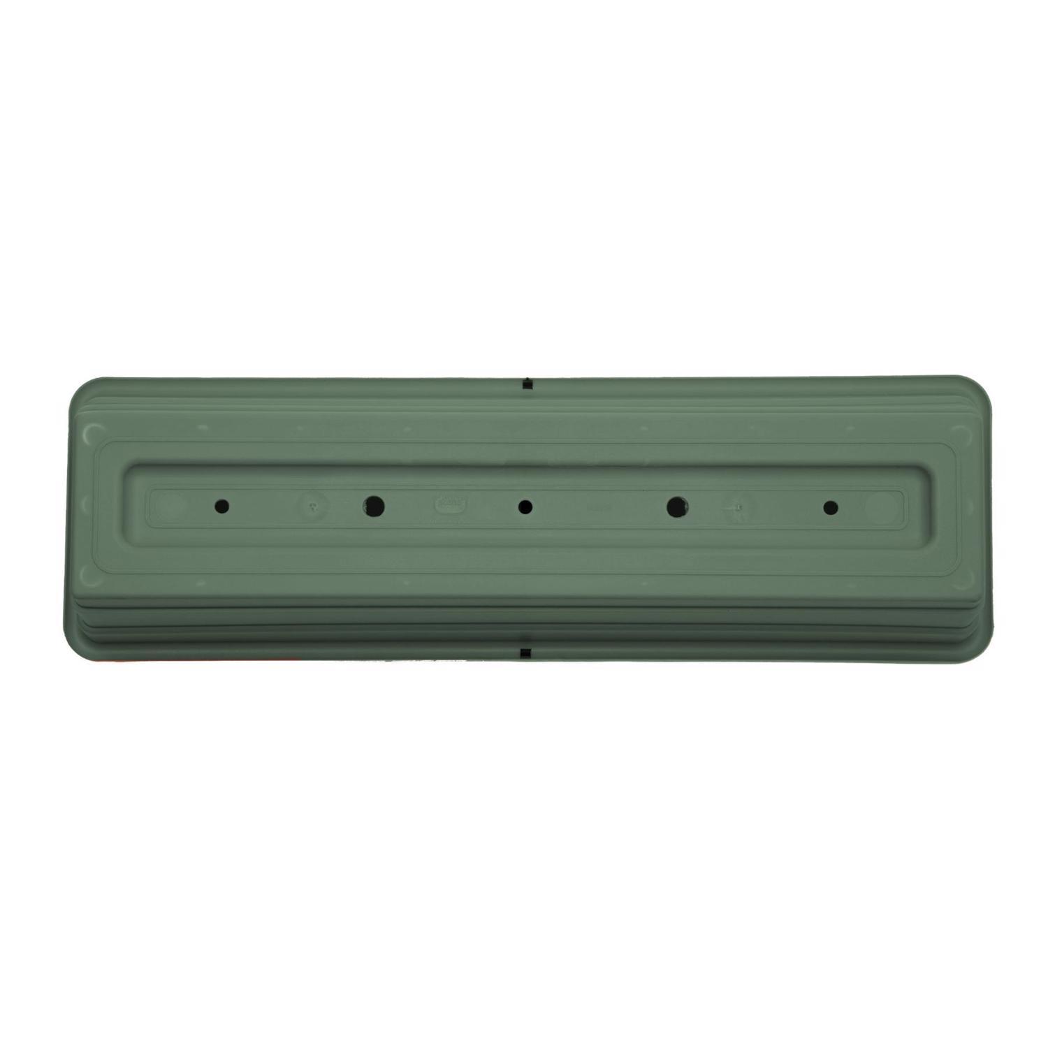 Bloem Dura Cotta 5.75 in. H X 24 in. W X 7.5 in. D Plastic Window Box Basil