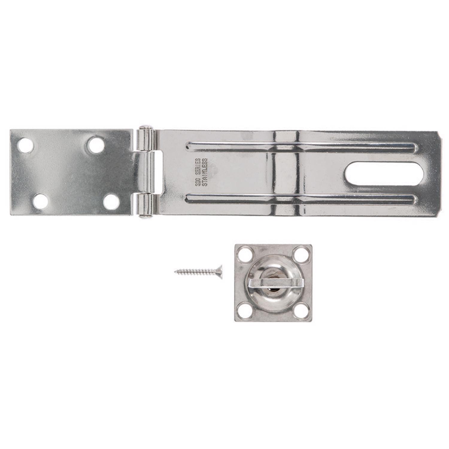Ace Stainless Steel 6 in. L Swivel Staple Safety Hasp