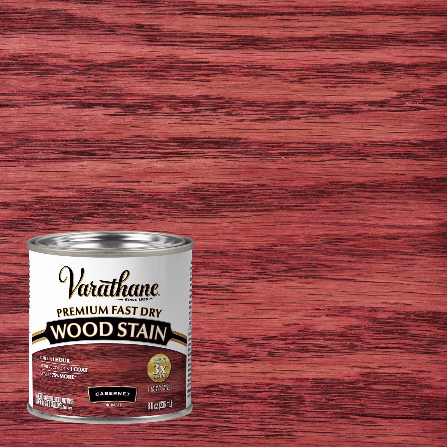 Varathane Premium Cabernet Oil-Based Fast Dry Wood Stain 1/2 pt