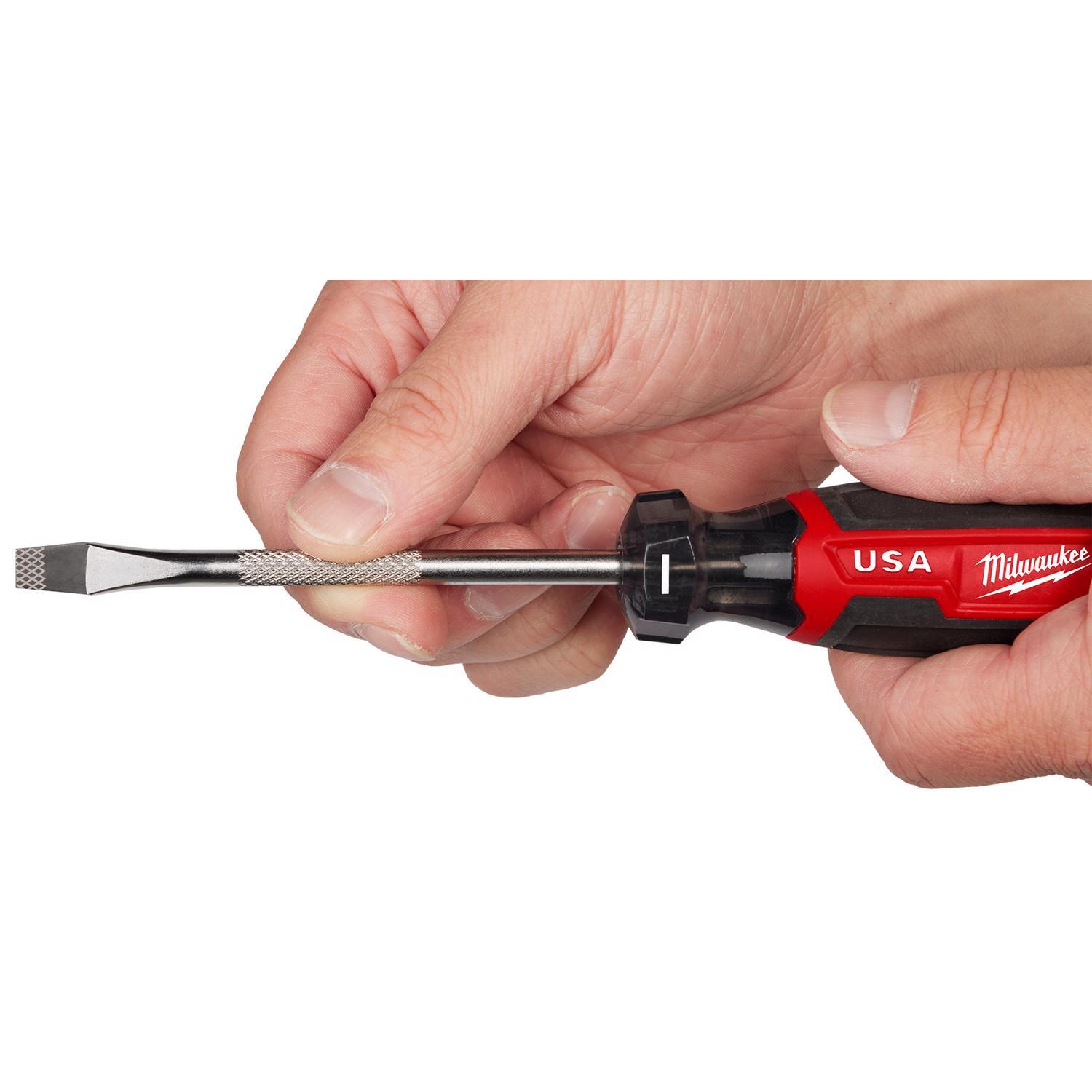 Milwaukee 1/4 in. Slotted Made in USA Screwdriver 1 pk