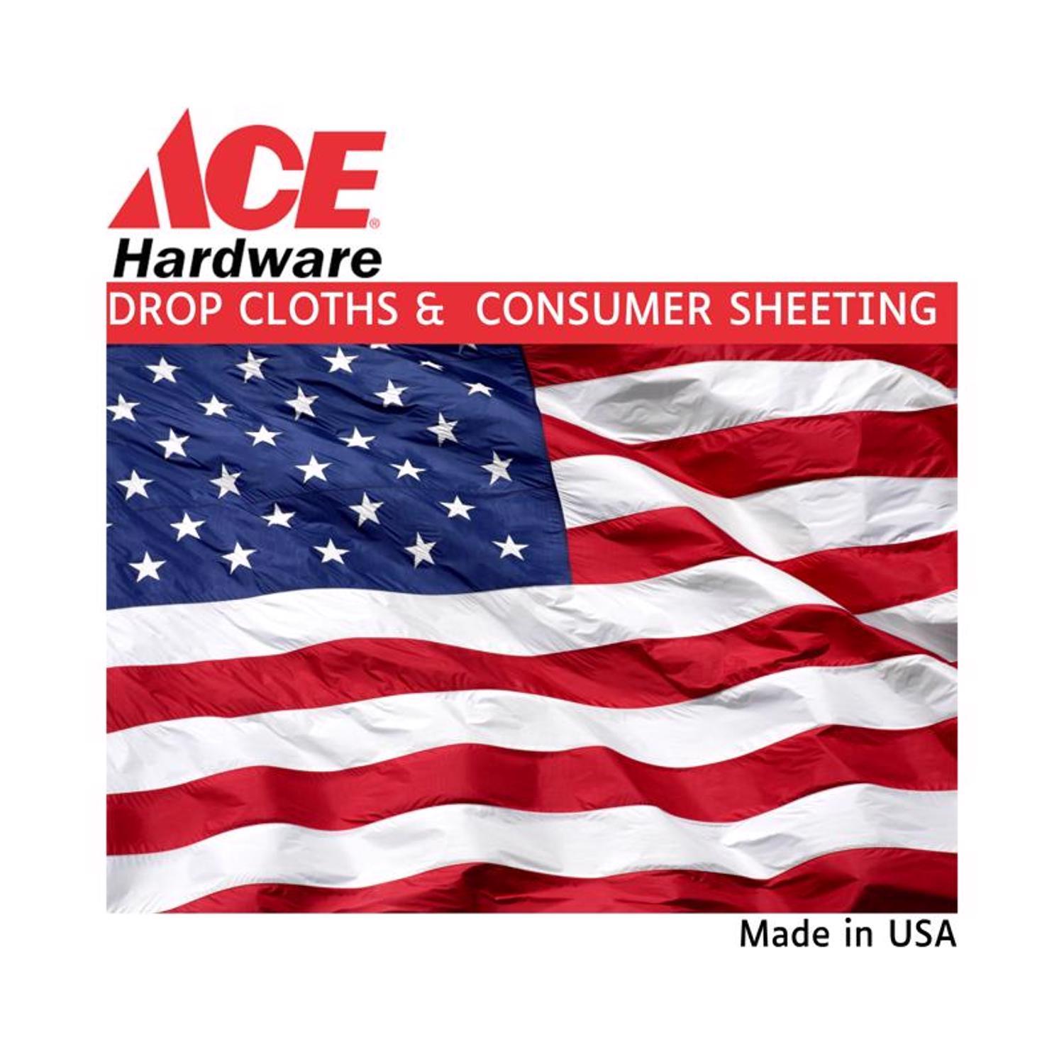 Ace 9 ft. W X 12 ft. L X 2 mil Plastic Drop Cloth 1 pk