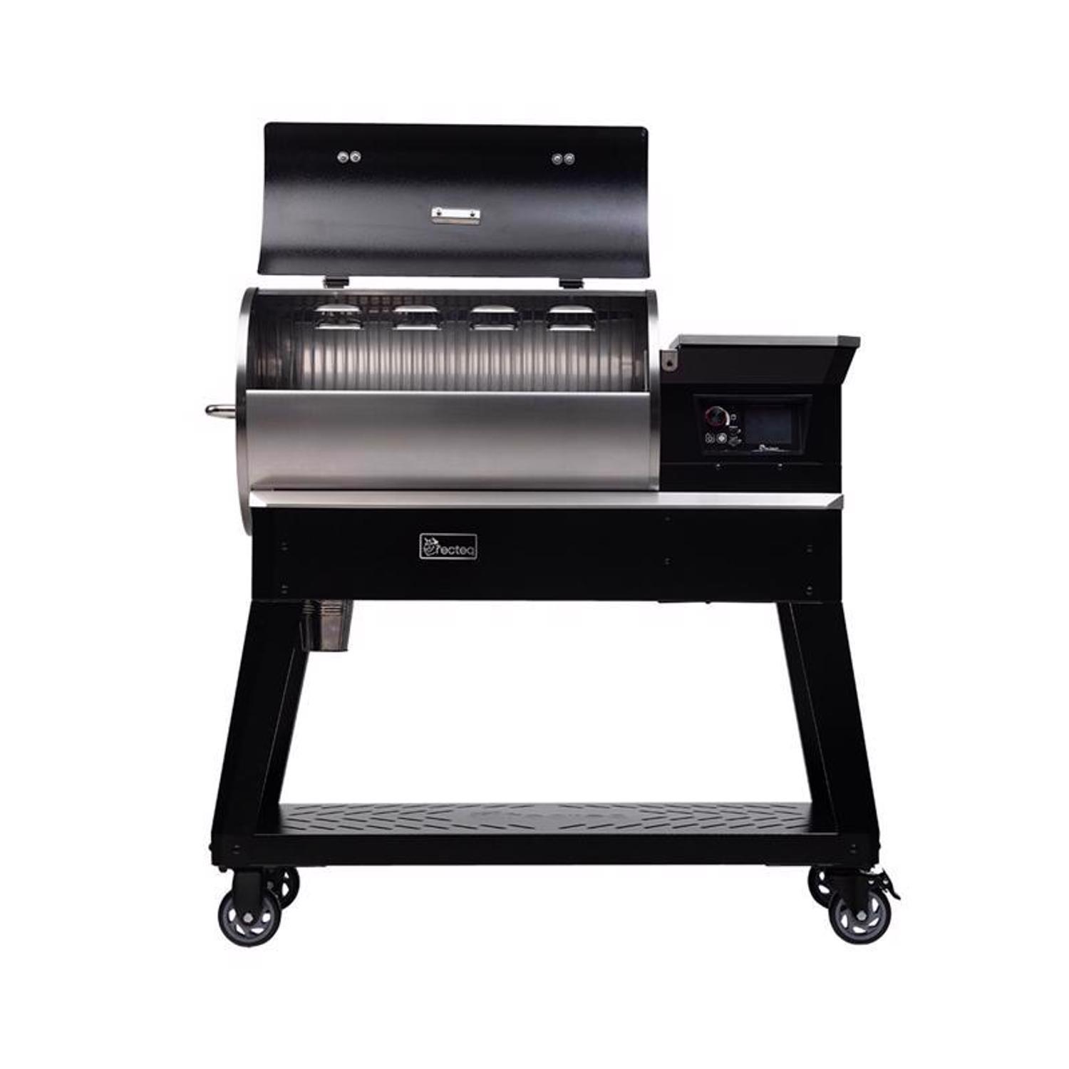 Recteq Patio Legend 400 Wood Pellet WiFi Grill and Smoker Black/Silver