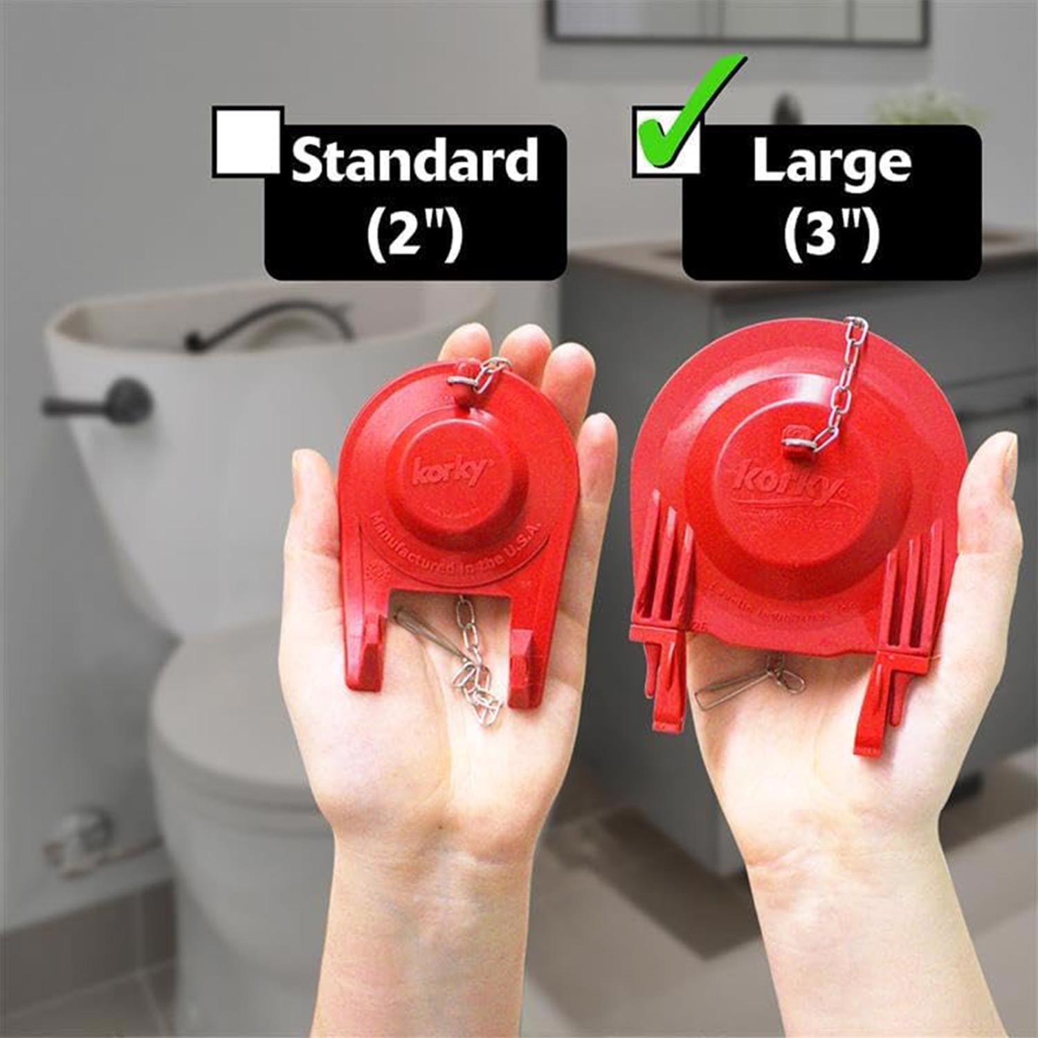 Korky Toilet Flapper Red For Universal