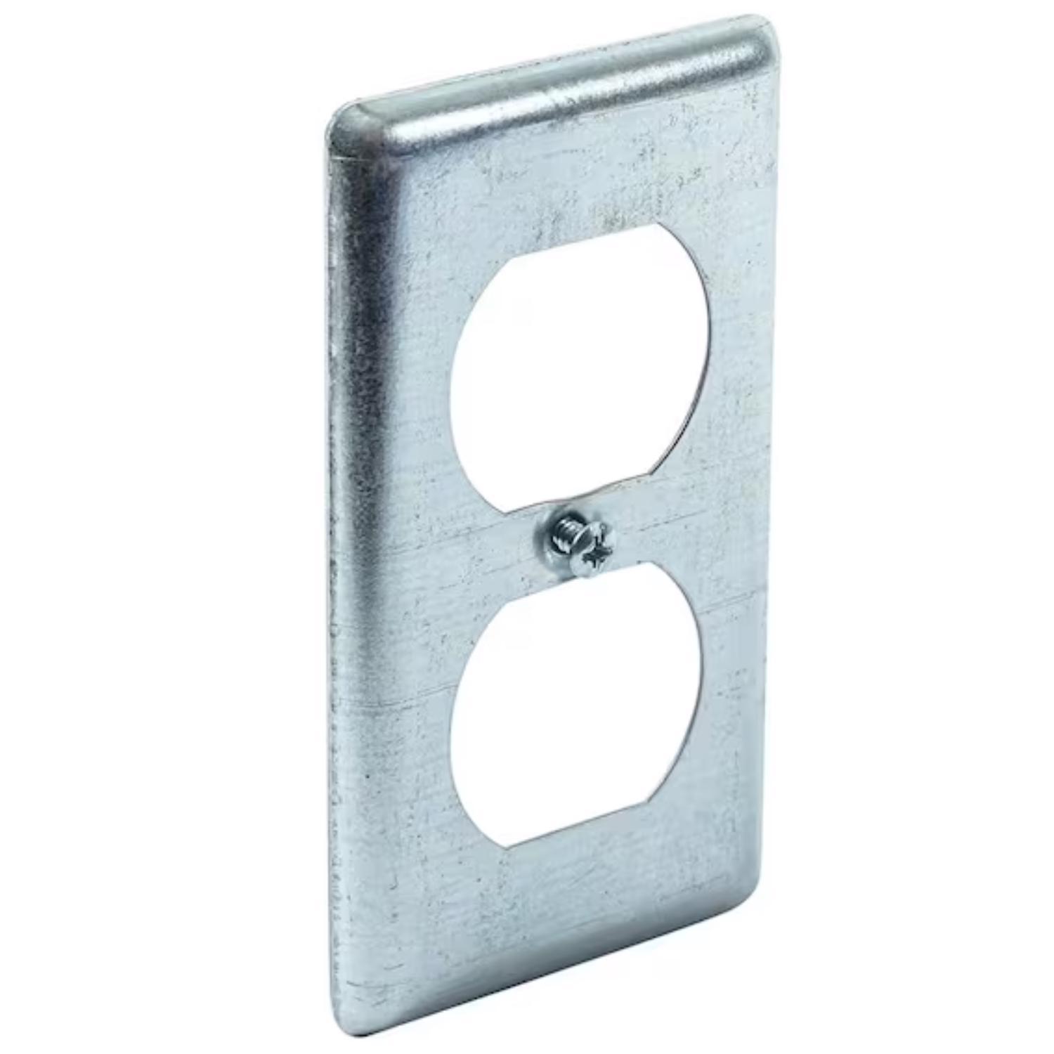 Southwire Rectangle Zinc-Plated Steel Box Cover