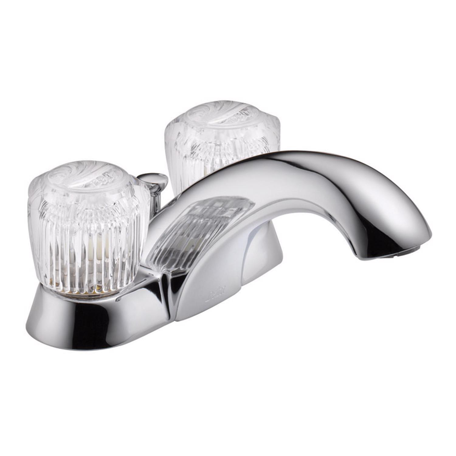 Delta Classic Chrome Centerset Bathroom Sink Faucet 4 in.
