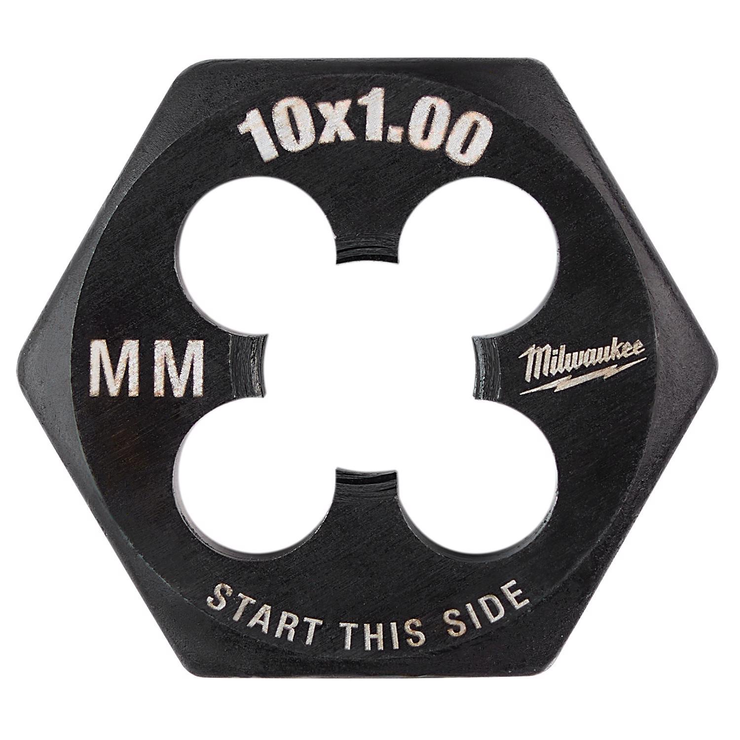 Milwaukee Metric M10x1.0 mm 1" Hex Threading Die