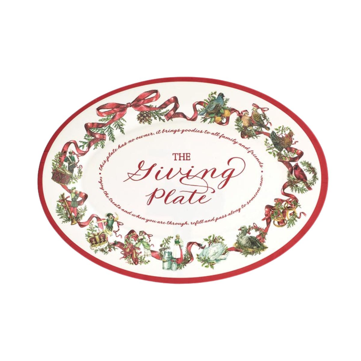 Burton and Burton 12 Days of Chrismas Melamine Platter
