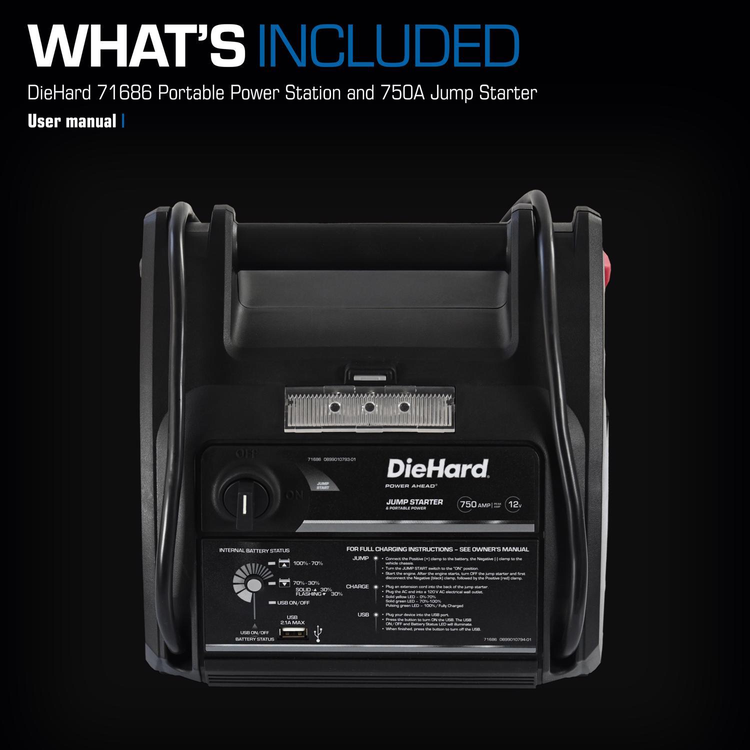 DieHard Automatic 12 V 750 amps Battery Jump Starter