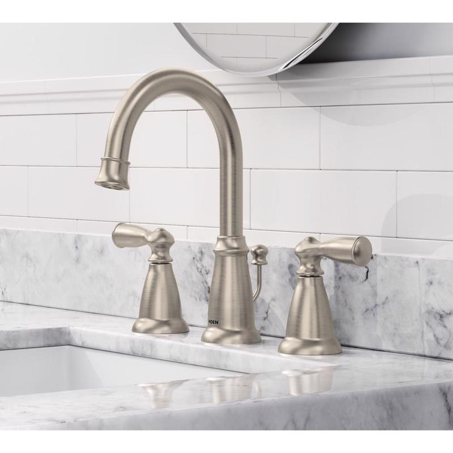 Moen Banbury Brushed Nickel Bathroom Faucet 8-16 in.