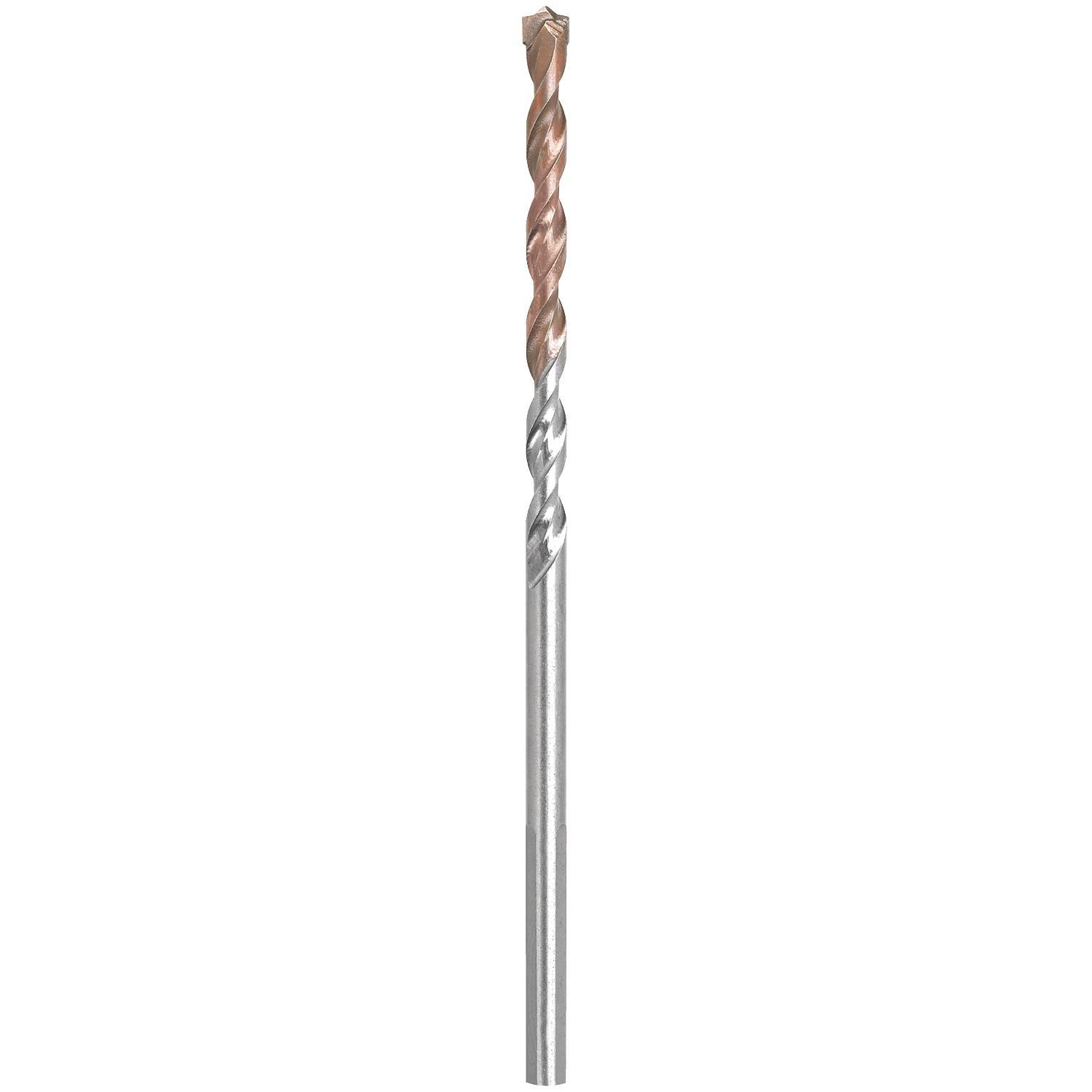 DEWALT 1/4 in. X 6 in. L Carbide Tipped Percussion Drill Bit 3-Flat Shank 1 pc