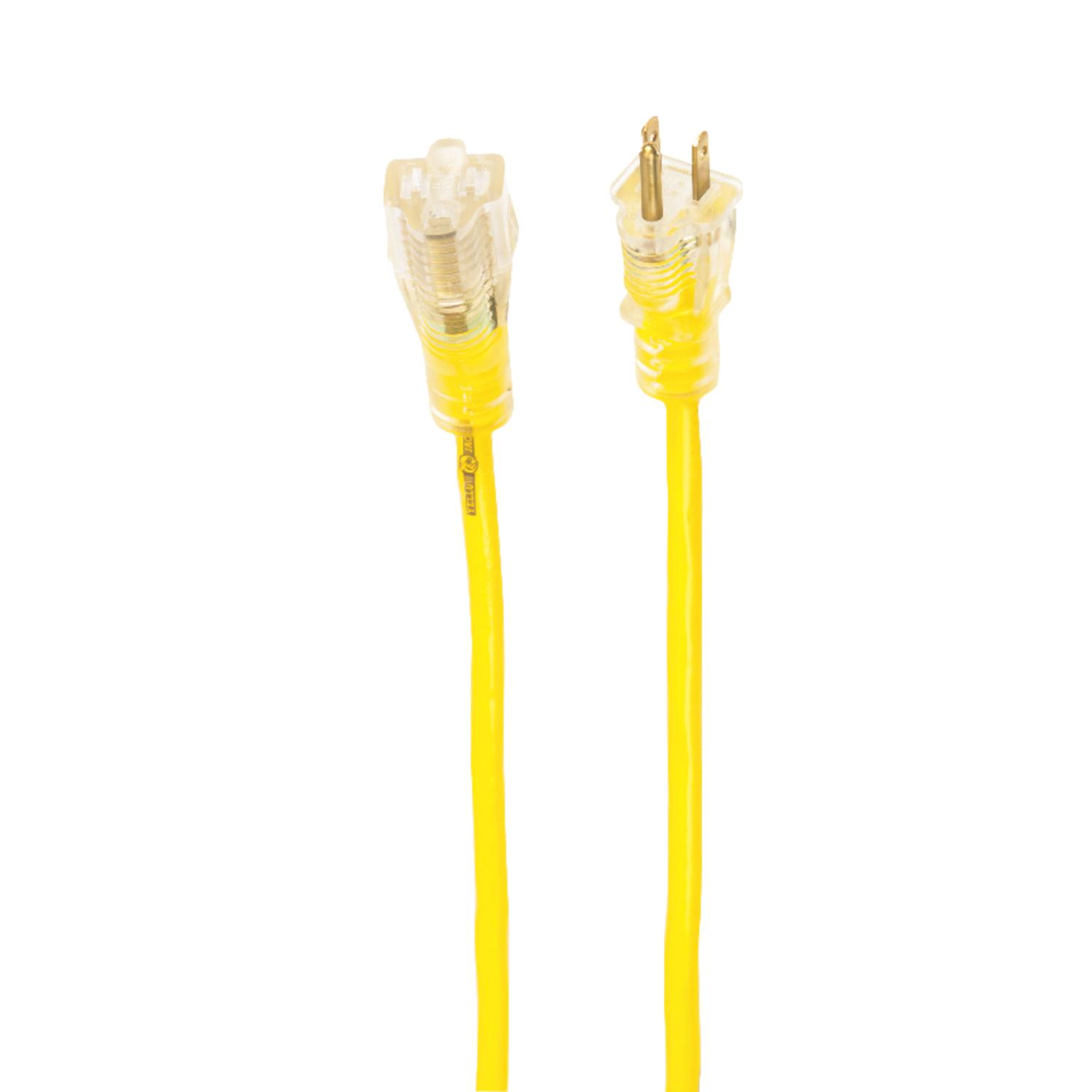 Yellow Jacket Outdoor 50 ft. L Yellow Extension Cord 14/3 SJTW