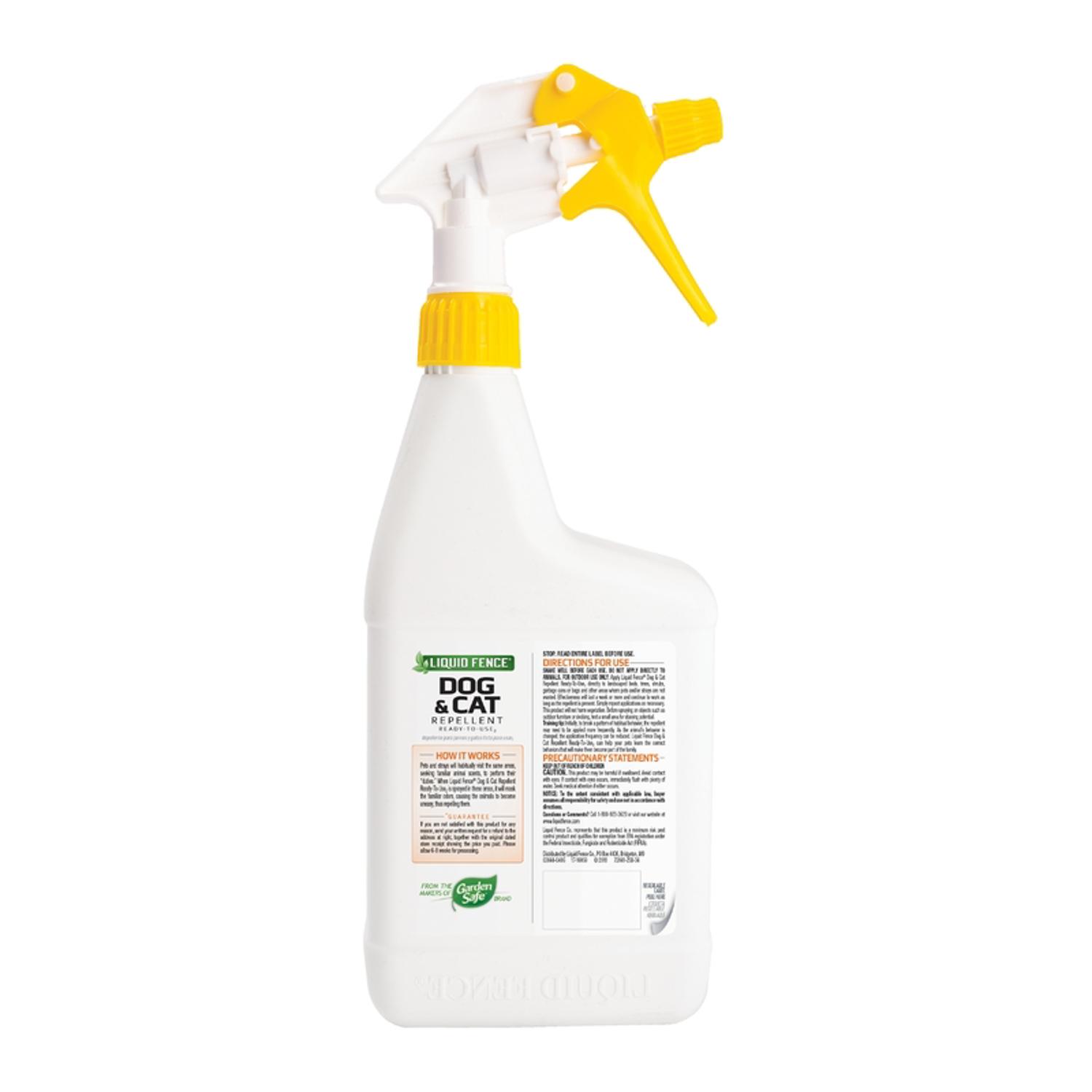 Liquid Fence Animal Repellent Spray For Cats and Dogs 32 oz
