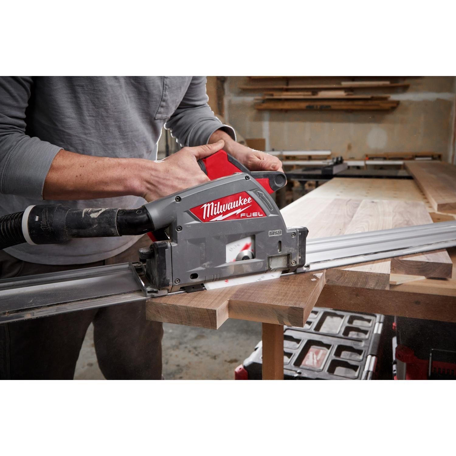 Milwaukee 55 in. L X 0.4 in. H Guide Rail Silver 1 pc