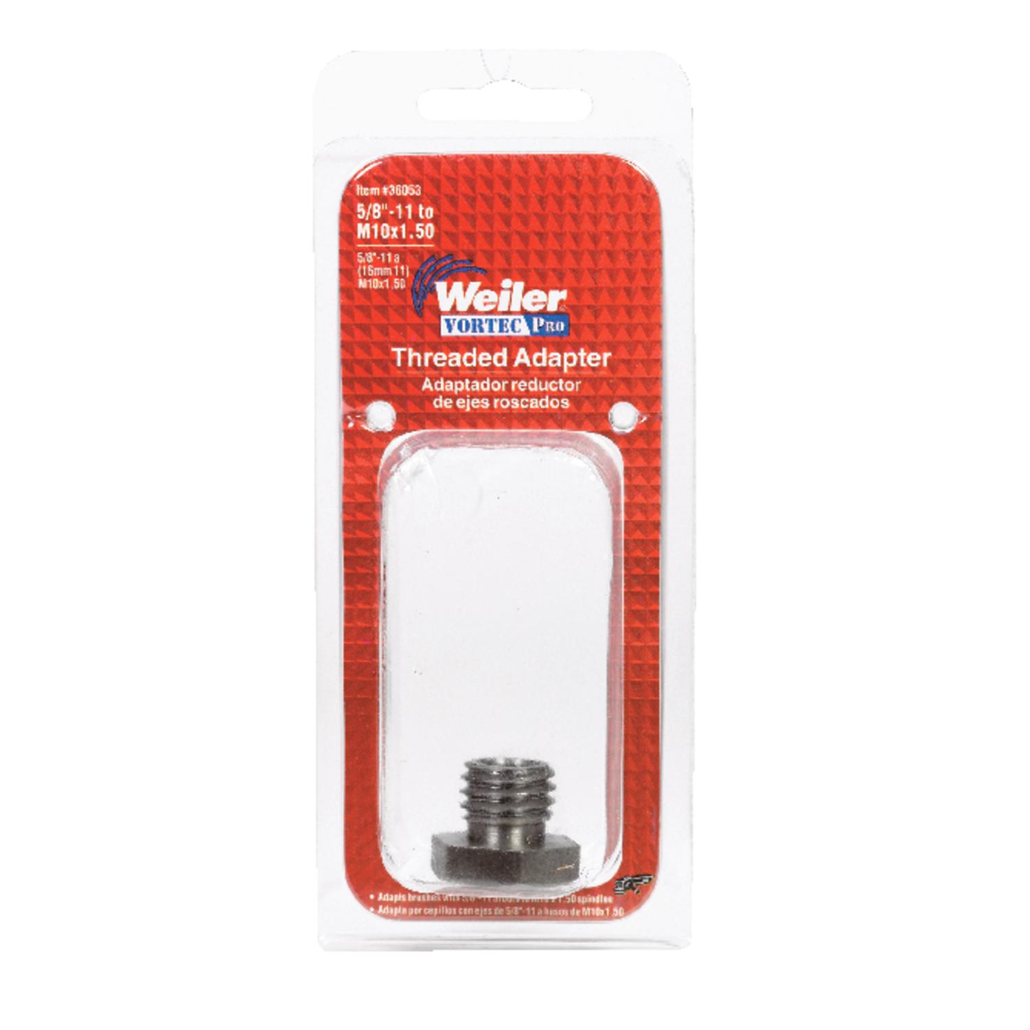Weiler Vortec Pro 1 in. Assorted Threaded Adapter Metal 14000 rpm 1 pc