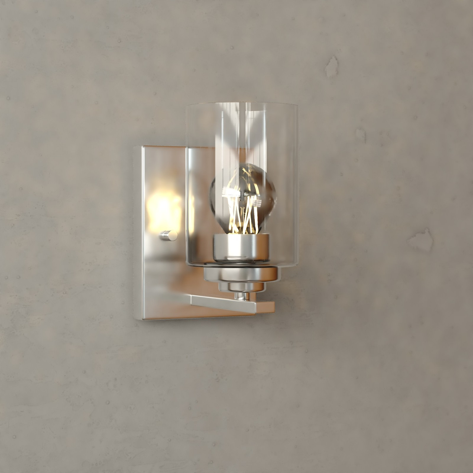 Vaxcel Lighting W0524 Park Ridge 8 in. Tall Bathroom Sconce - Nickel
