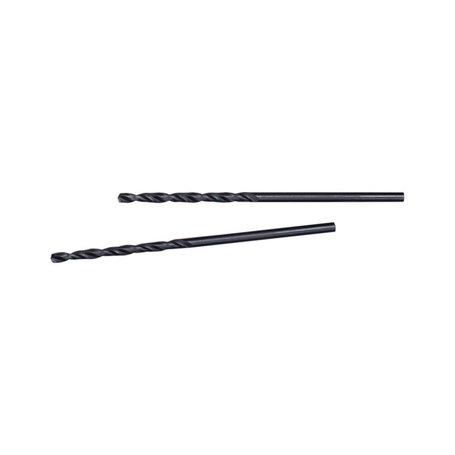 Milwaukee Thunderbolt 5/64 in. X 2 in. L Black Oxide Drill Bit Round Shank 2 pk
