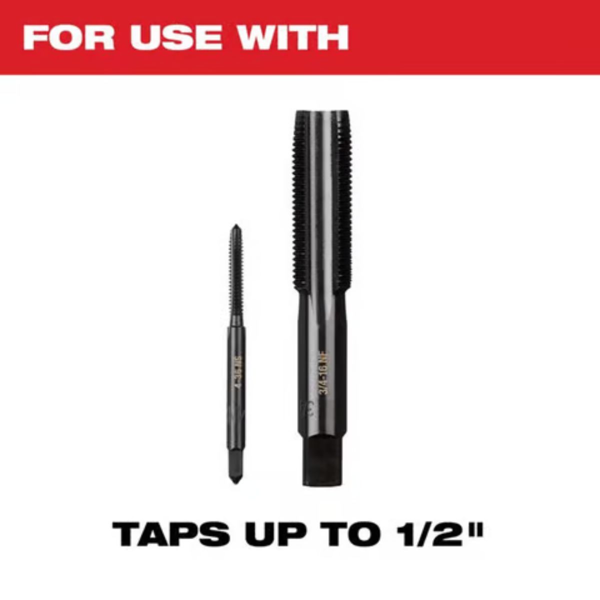 Milwaukee 1/4 &ndash; 1/2 in. For Taps Up To 1/2in. & T-Handle Tap Collet