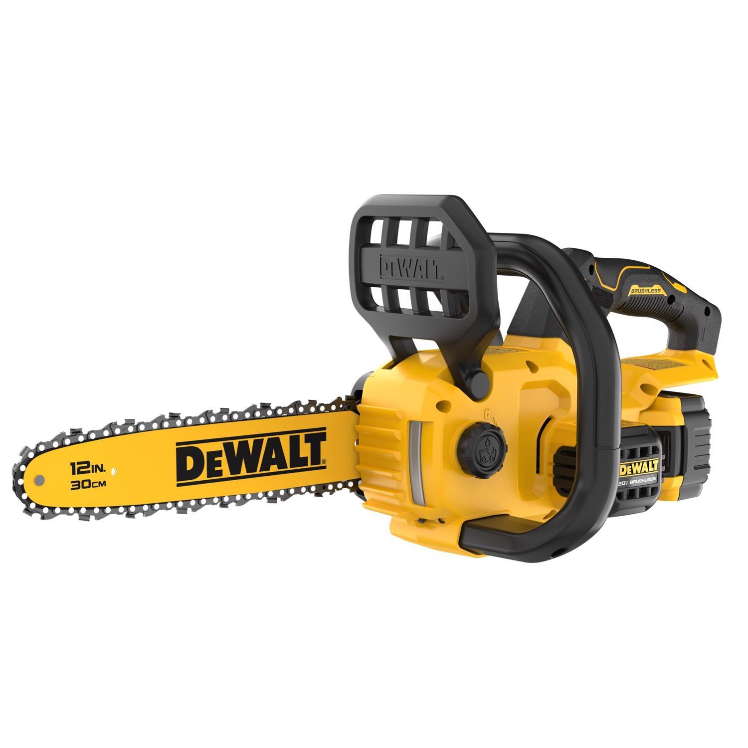 DeWalt 20V MAX* DCCS621P1 12 in. 20 V Battery Chainsaw Kit (Battery & Charger)