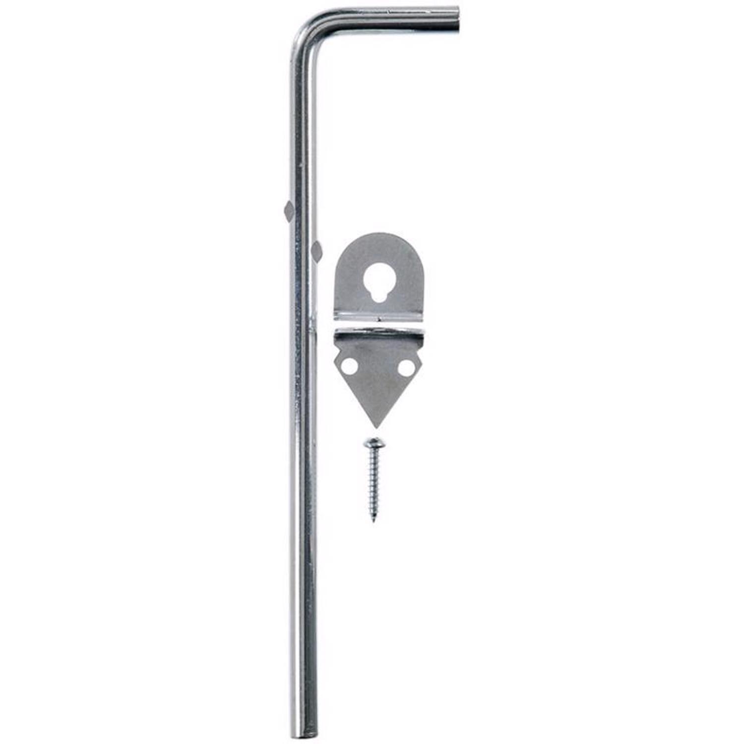 Ace 12 in. L Metallic Zinc Cane Bolt 1 pk