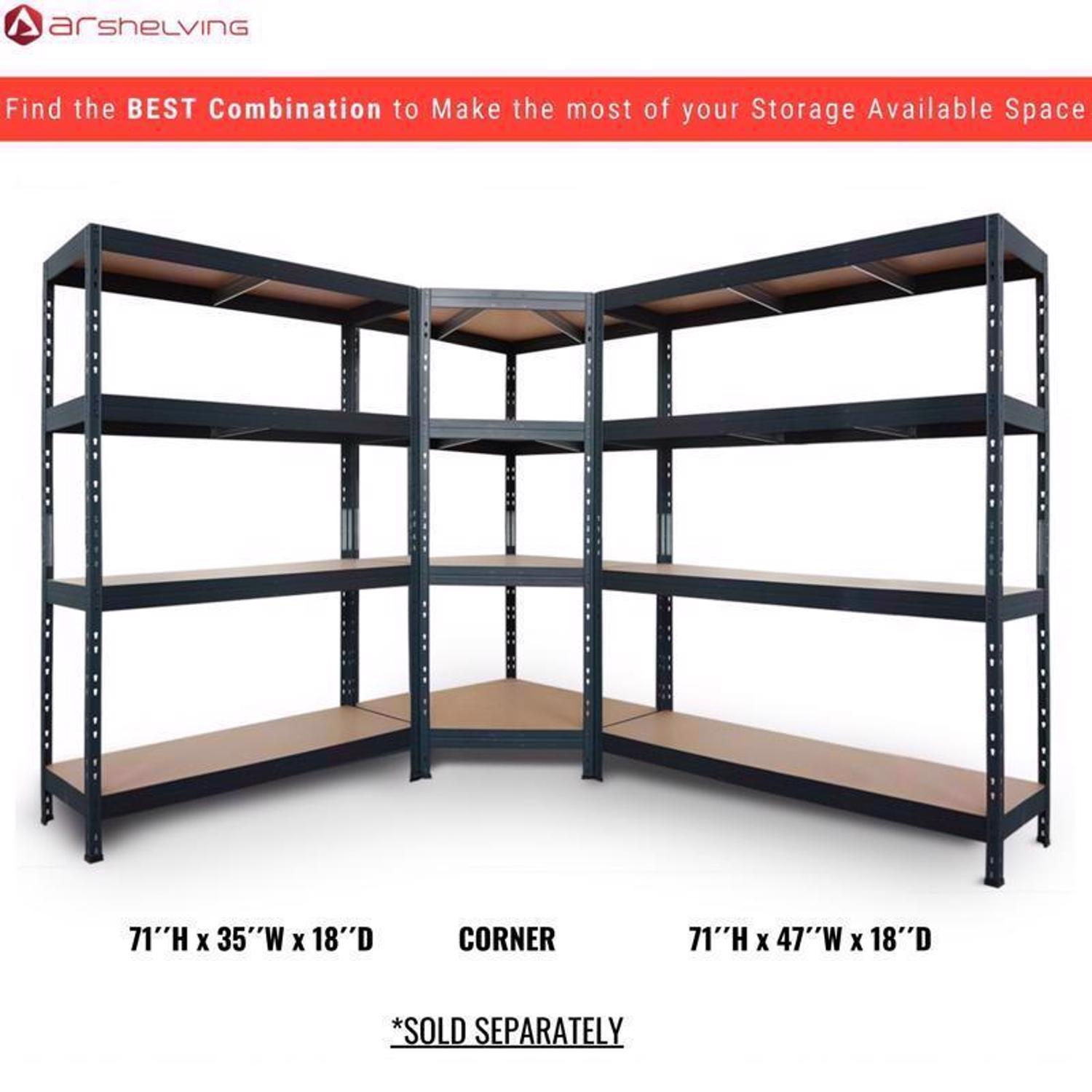 Ar Shelving Garage Series 71 in. H X 35.7 in. W X 18 in. D Metal Shelving Unit