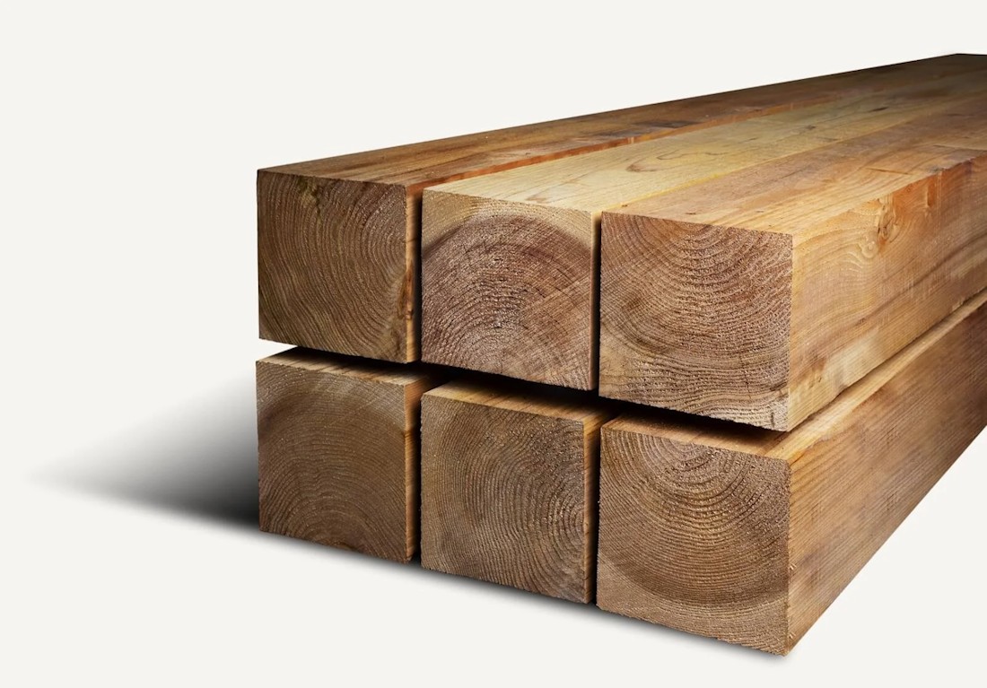 Japanese Cedar Post 10 in. x 10 in. x 12 ft.