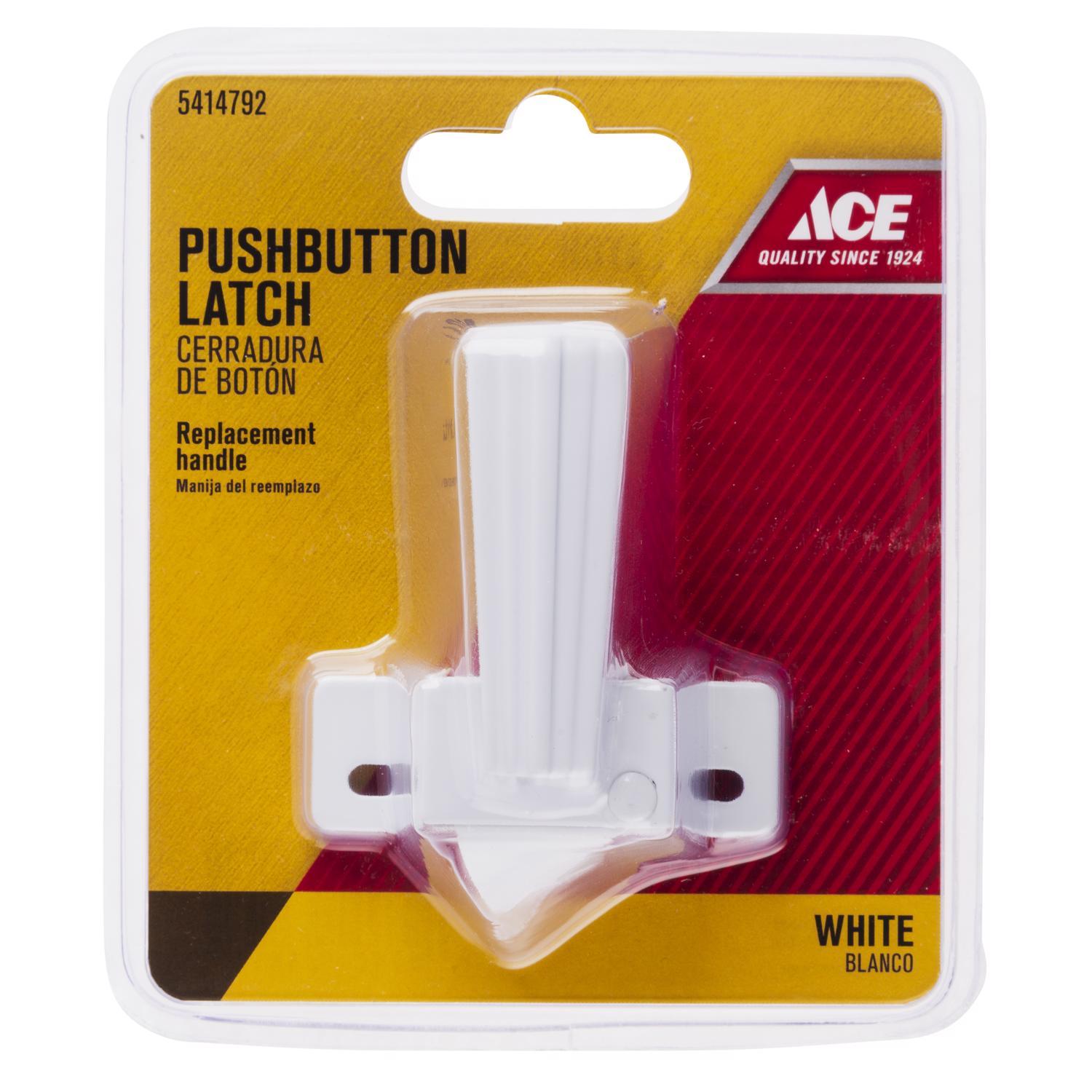 Ace Bare Steel Push Button Latch Replacement 1 pk