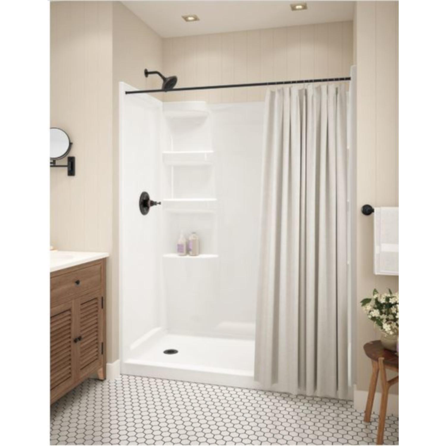 Delta Hycroft 4.5 in. H X 30 in. W X 60 in. L White Shower Base