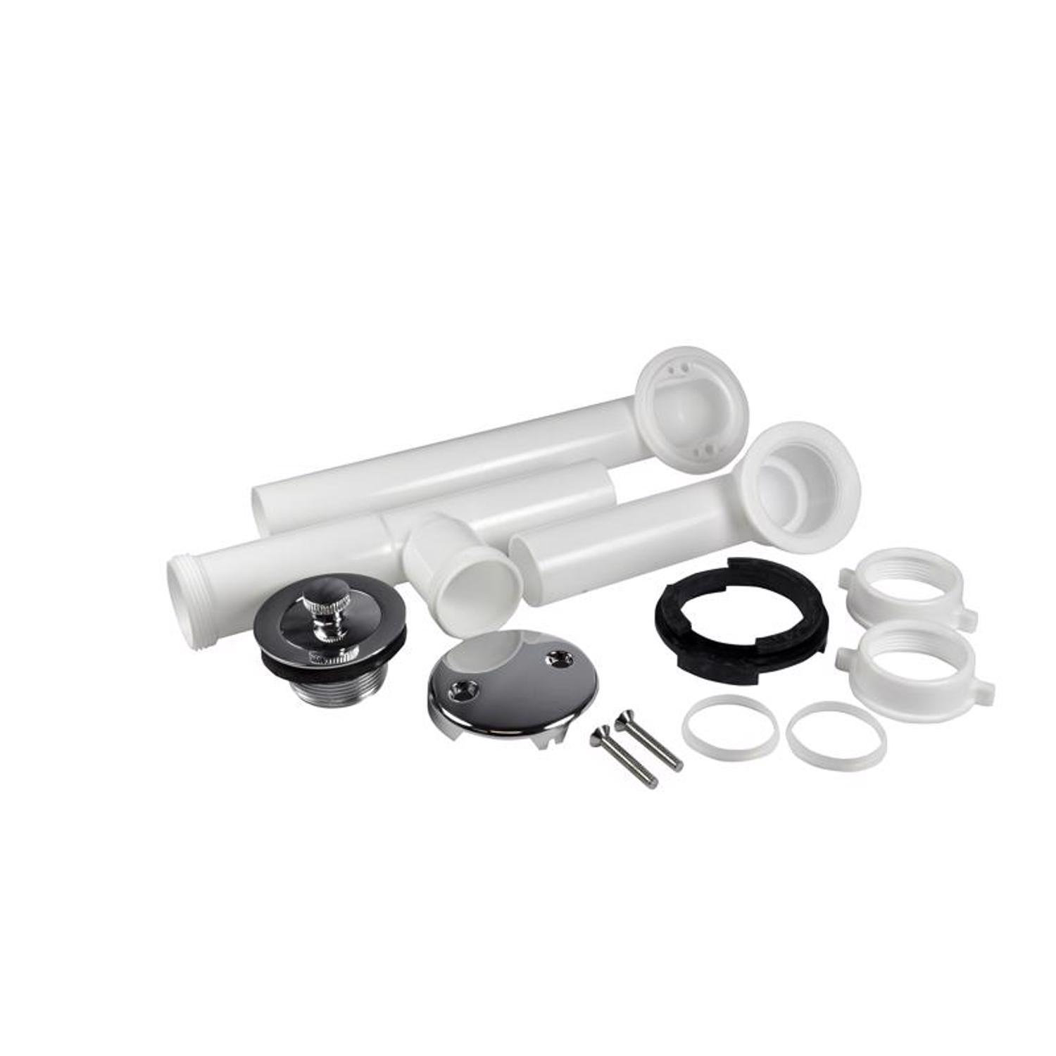 Danco 1-1/2 in. D Chrome Plated Plastic Tub Drain Kit