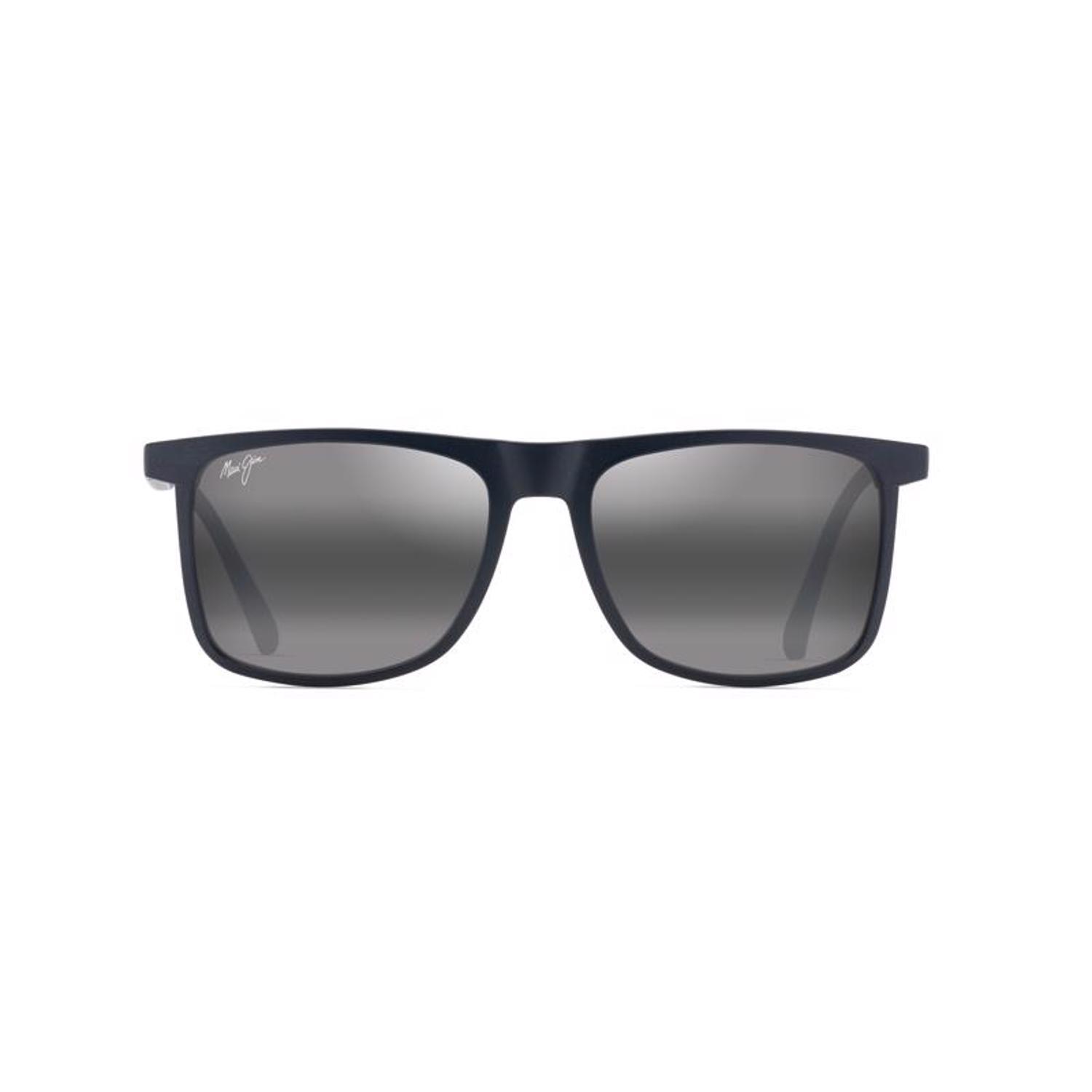 Maui Jim Makamae Sunglasses Unisex Matte Blue Frame Neutral Grey Lens Polarized