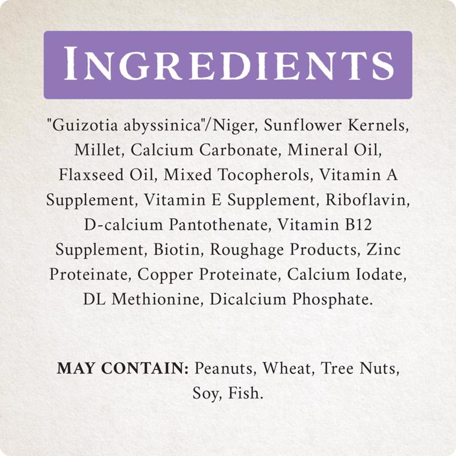 Songbird Selections Wild Finch Feast with Nyjer Wild Bird Seed Wild Bird Food 10 lb