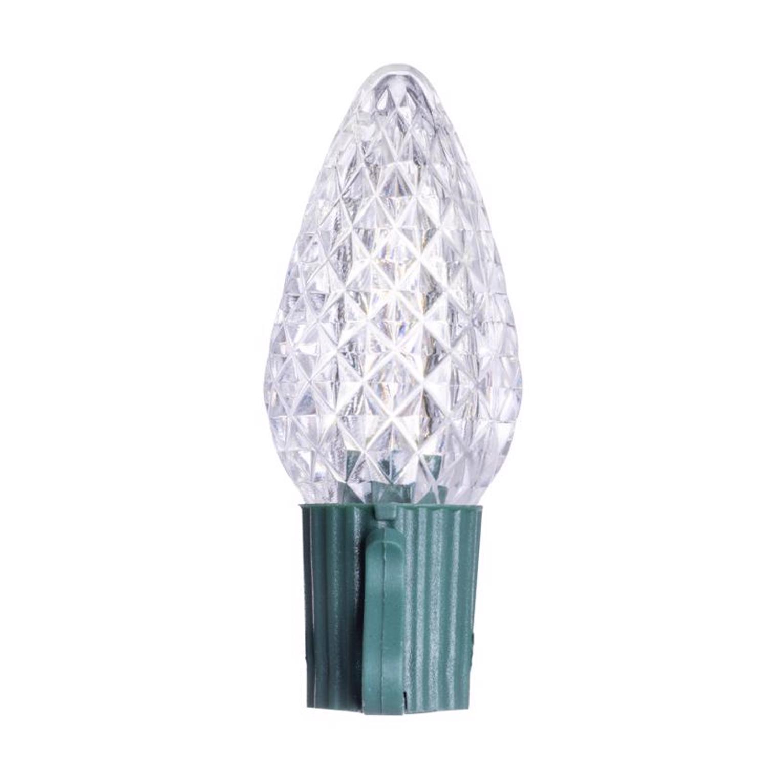 Celebrations Classic LED C9 Pure White 25 ct String Christmas Lights 16 ft.