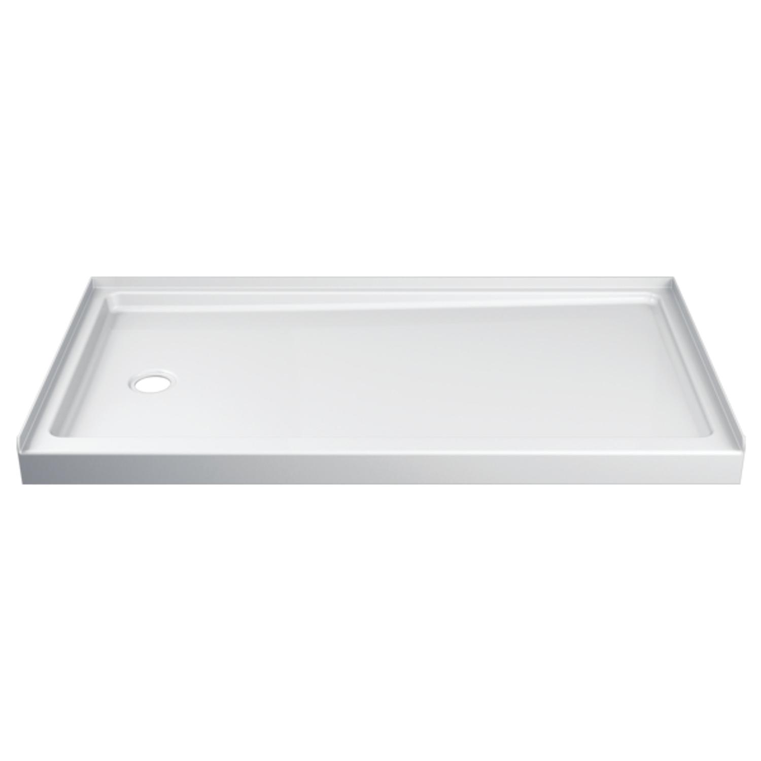 Delta Hycroft 4.5 in. H X 32 in. W X 60 in. L White Shower Base