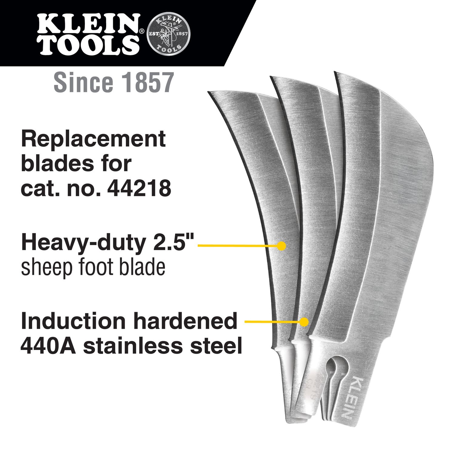 Klein Replacement Hawkbill Blade for 44218 3-Pack