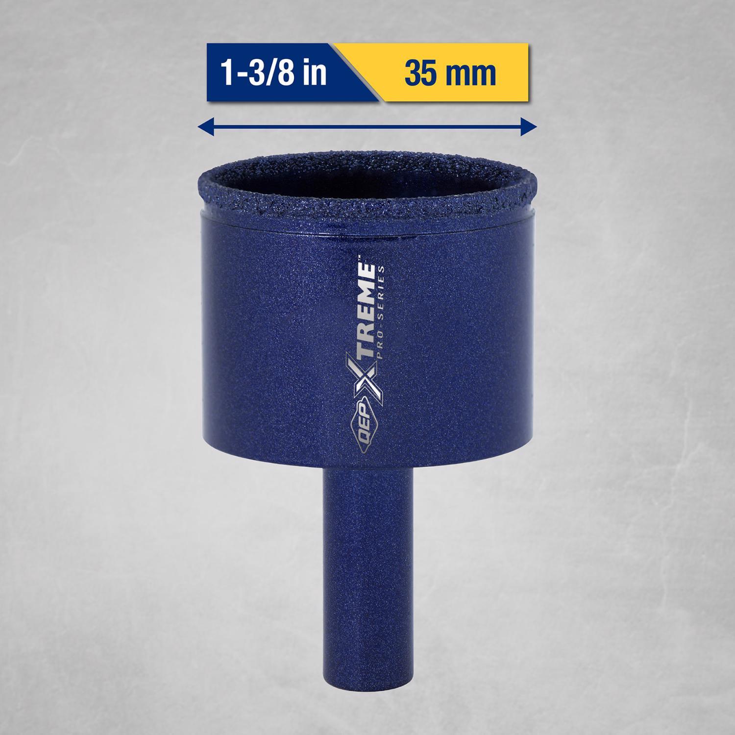 QEP 1-3/8 in. Diamond Wet/Dry Tile Hole Saw 1 pc