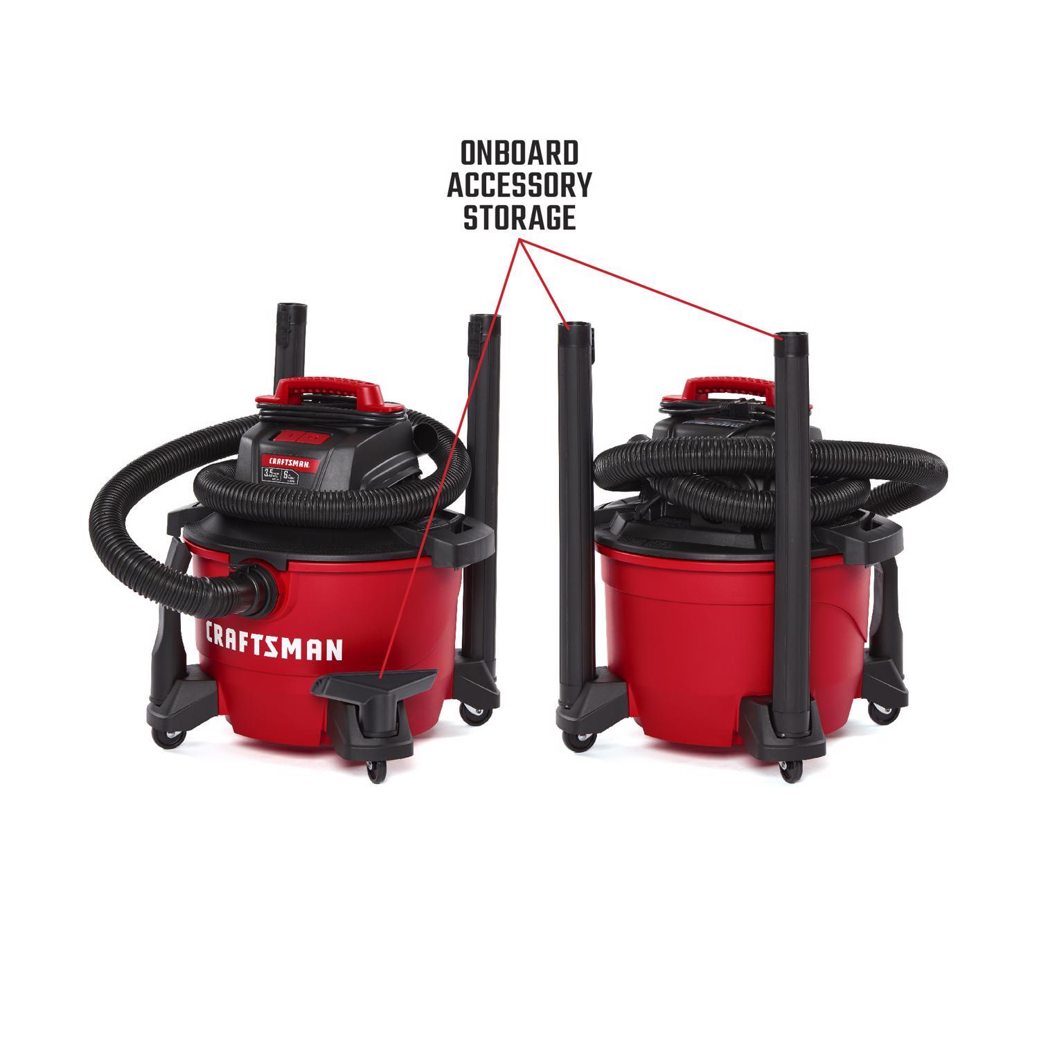 Craftsman 6 gal Corded Wet/Dry Vacuum 7.5 amps 120 V 3.5 HP