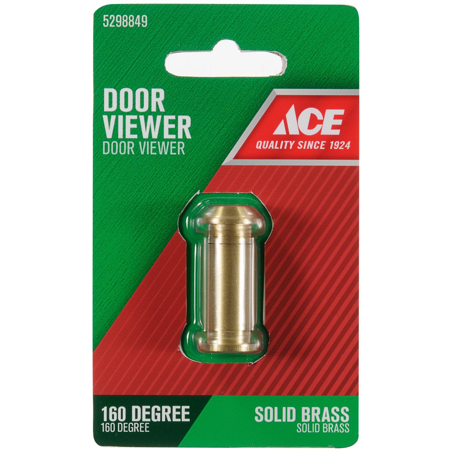 Ace 0.46 in. D 160 deg Bright Brass Door Viewer