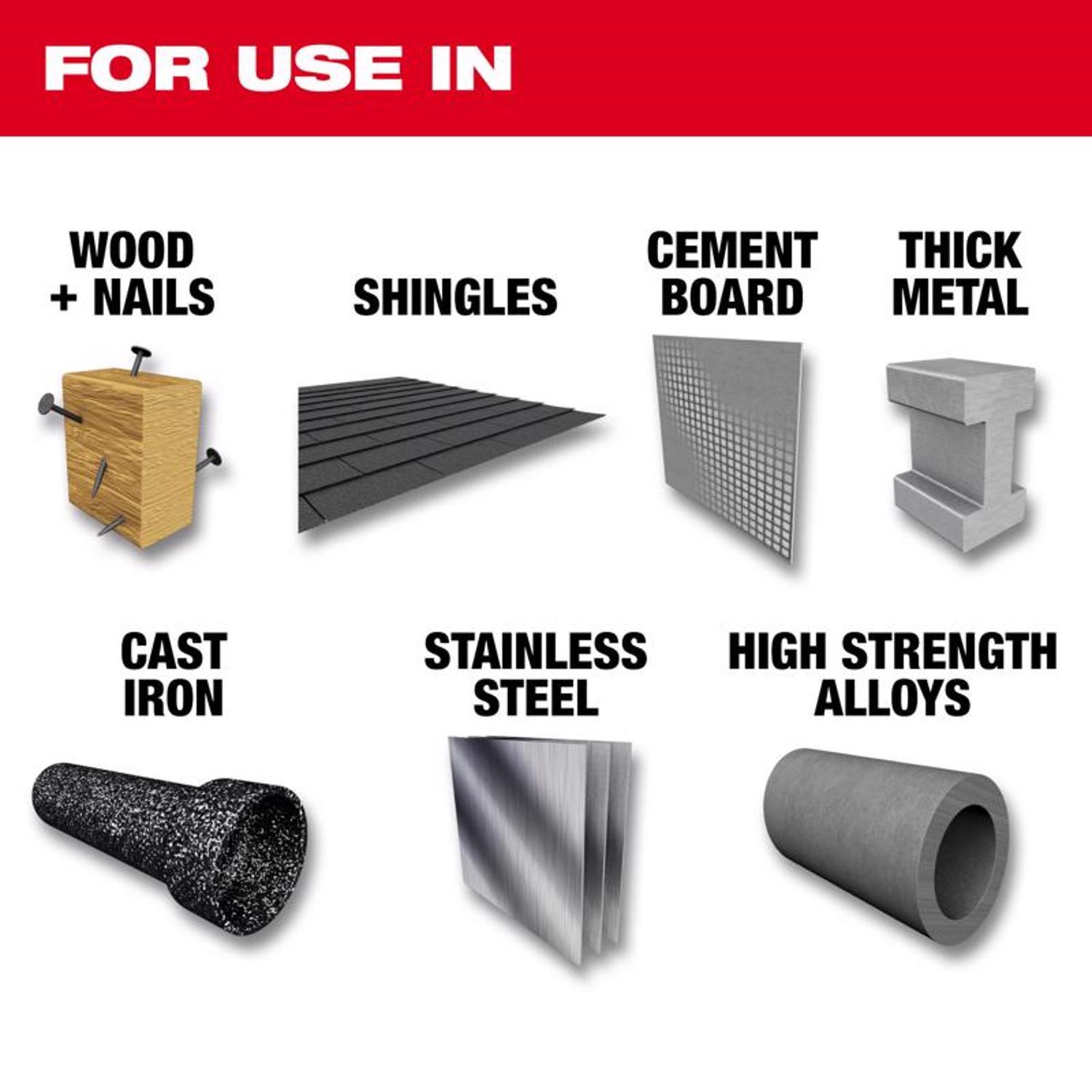 Milwaukee Sawzall 6 and 9 in. Carbide Reciprocating Saw Blade Set Assorted TPI 5 Pack