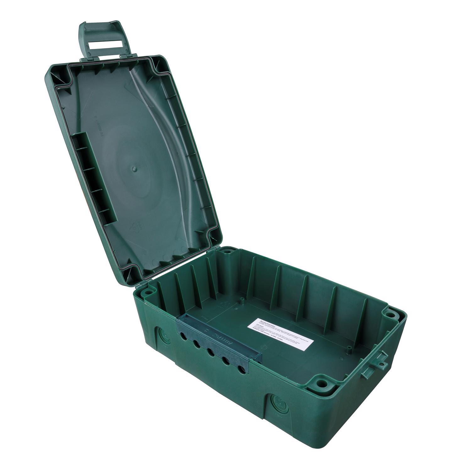 Masterplug New and Old Work Rectangle Plastic 4 gang Weatherproof Box