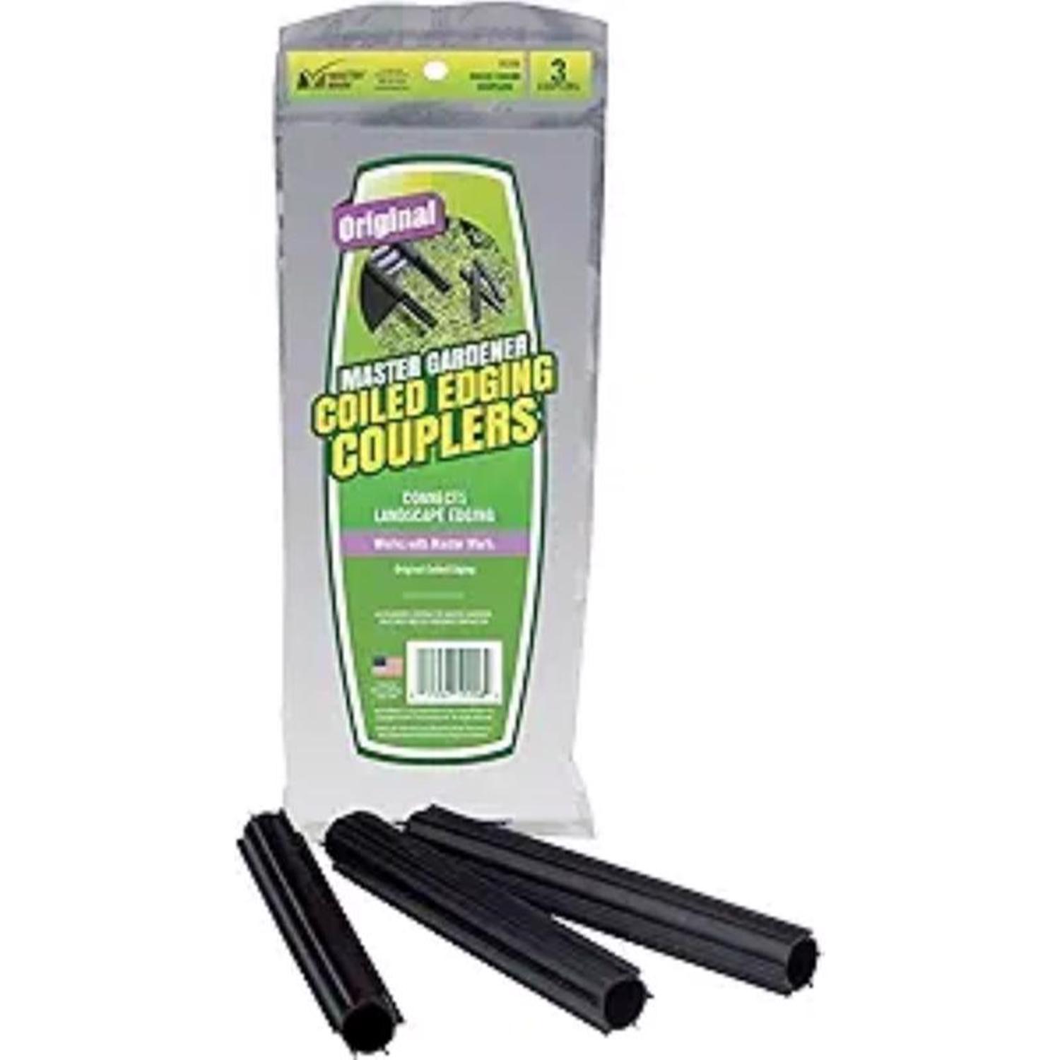 Master Mark Master Gardener 5.25 in. H Plastic Black Edging Coupler Kit