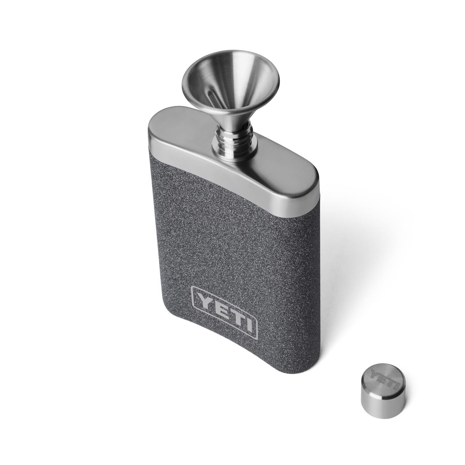 YETI 7 oz. Black Stone Stainless Steel Flask