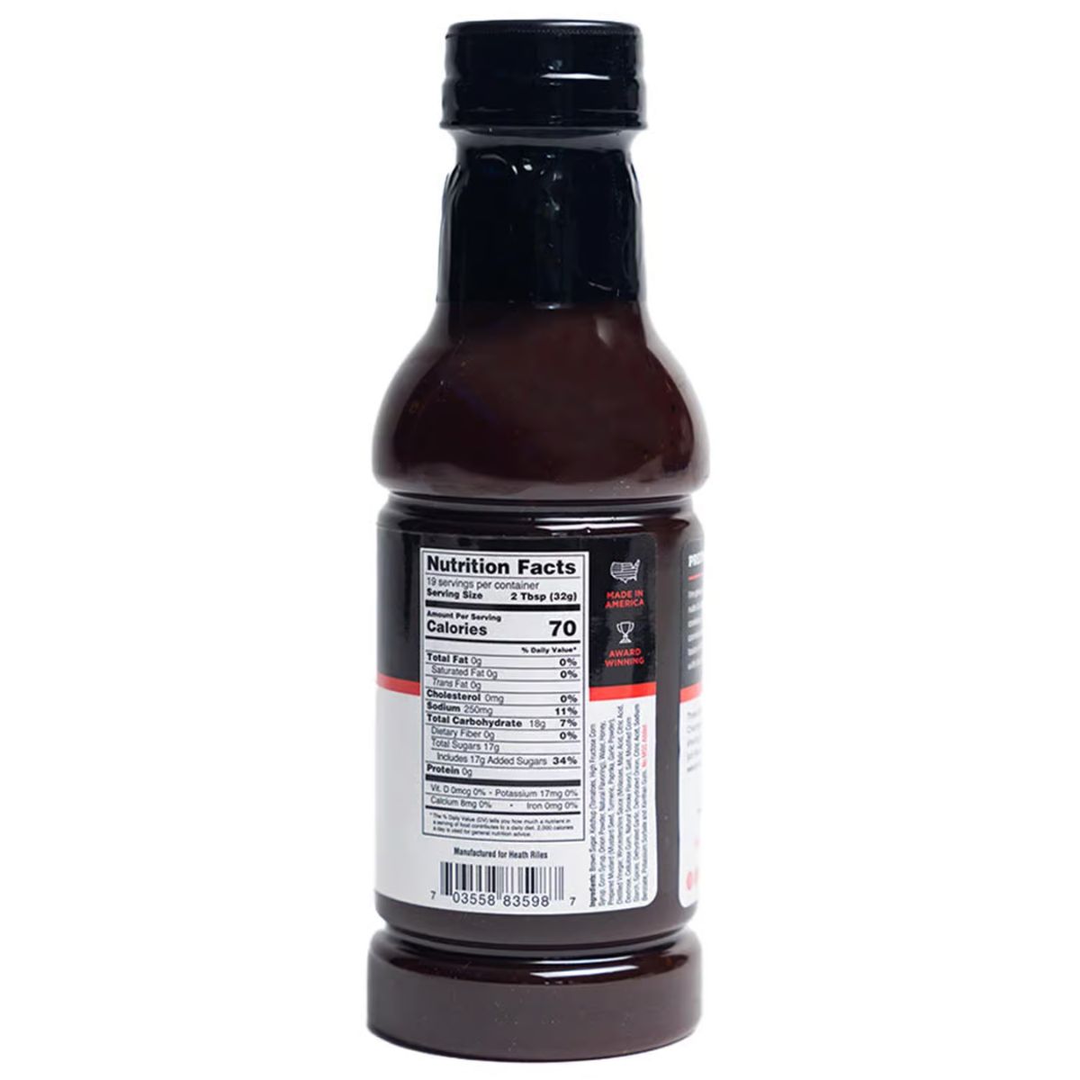 Heath Riles BBQ Sweet BBQ Sauce 16 oz.