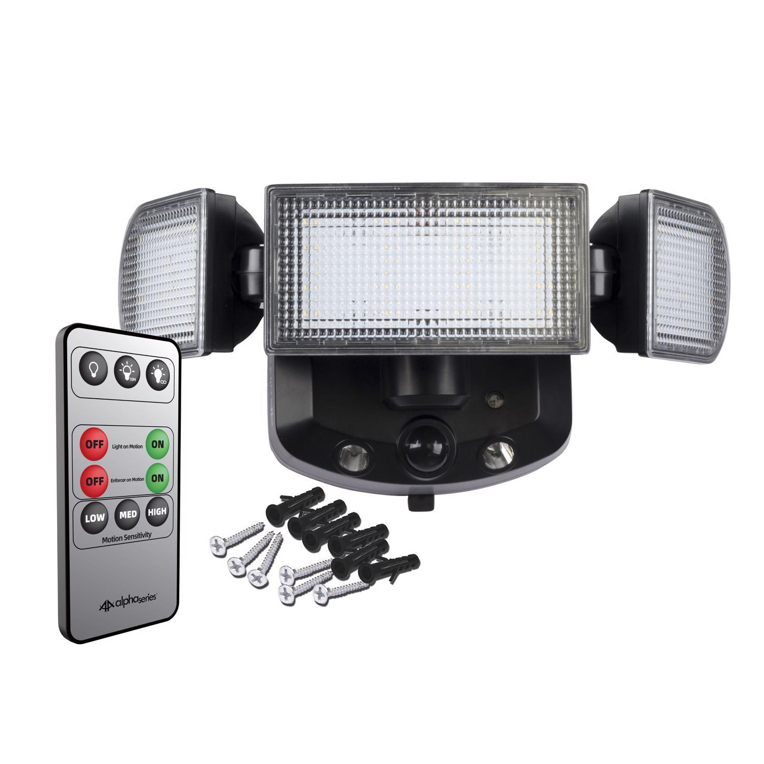 Swann Alpha Motion-Sensing Battery Powered LED Black Security Floodlight