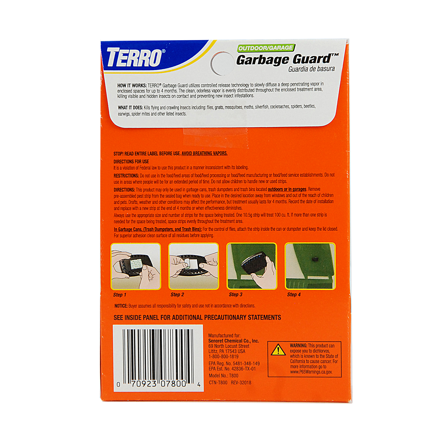 Terro Garbage Guard Insect Killer Pod 1 Pack