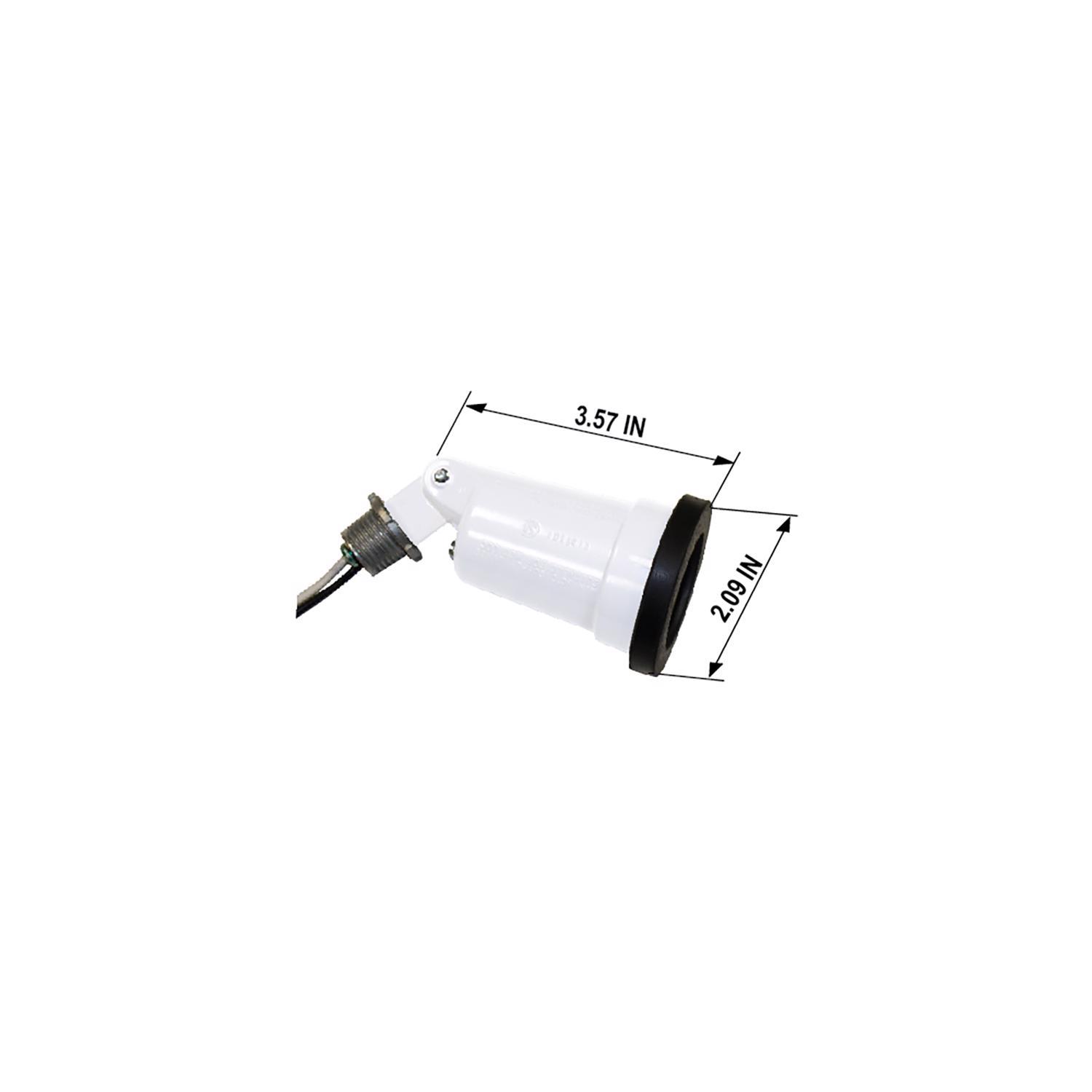 Sigma Engineered Solutions Switch Controlled White Lamp Holder Kit Hardwired