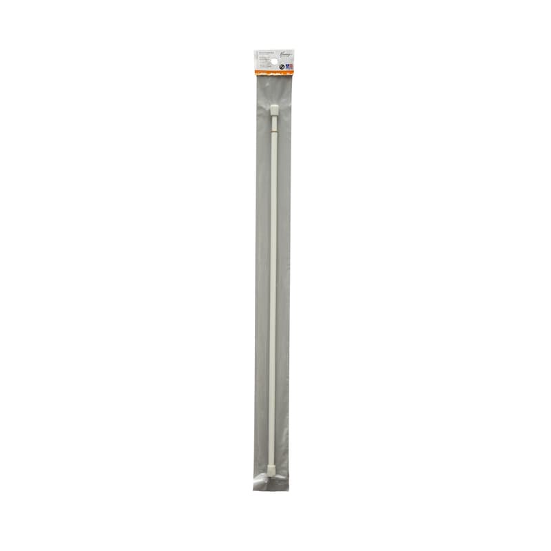 Kenney White Traditional/Transitional Tension Rod 28 in. L X 48 in. L