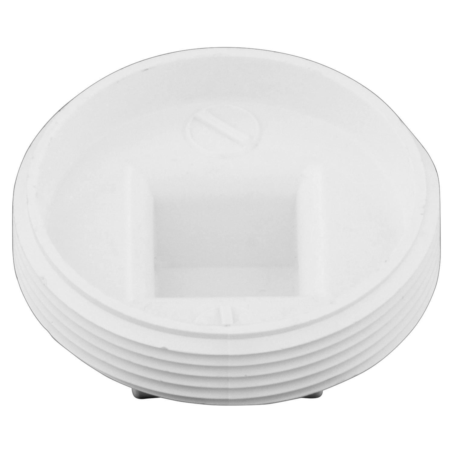 Charlotte Pipe Schedule 40 4 in. MPT X 4 in. D MPT PVC Clean-Out Plug 1 pk