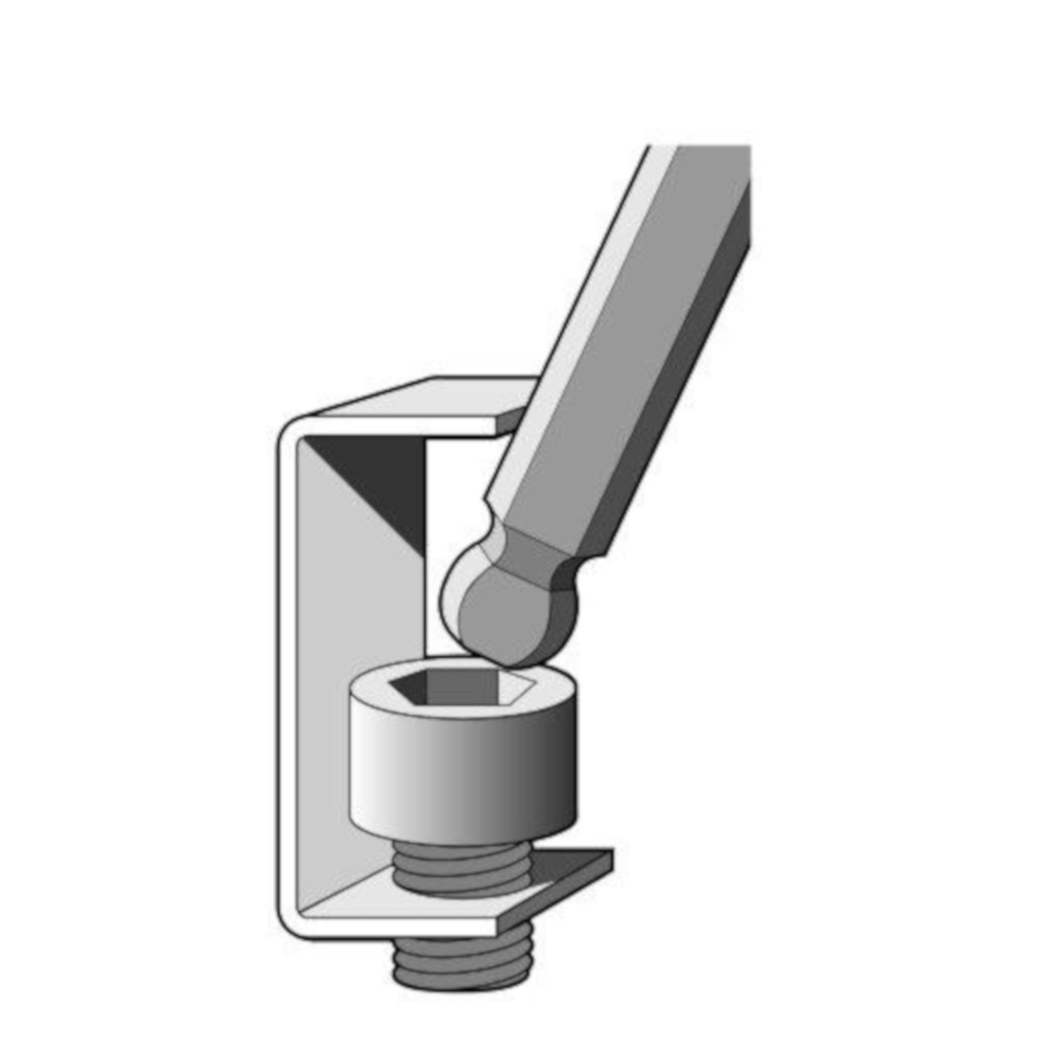 Eklind Bright-Ball-Hex-L Assorted Metric and SAE Extra Long Ball End Hex Key Set 22 pc
