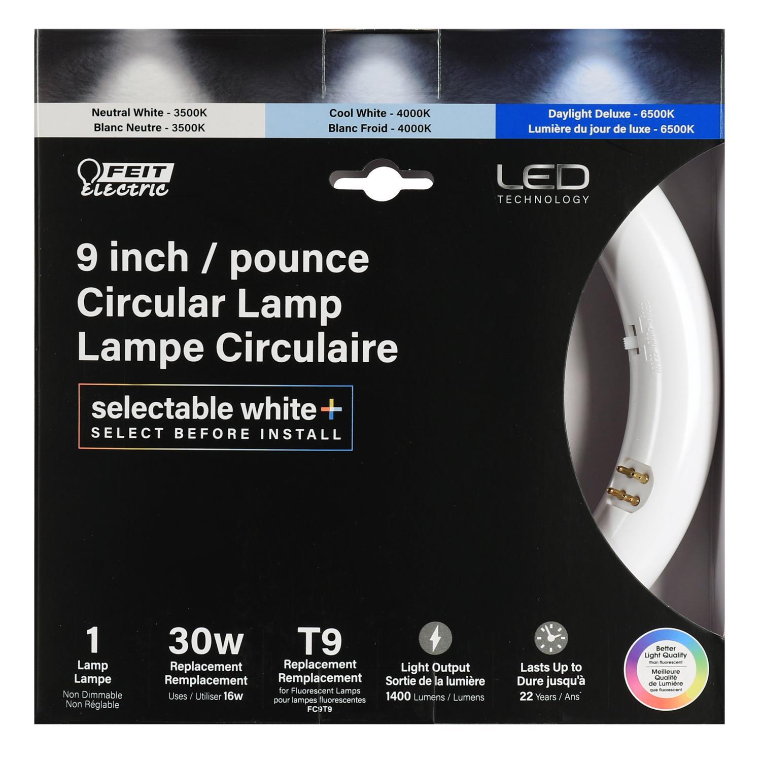 Feit T9 4-Pin LED Tube Light Color Changing 30 Watt Equivalence 1 pk